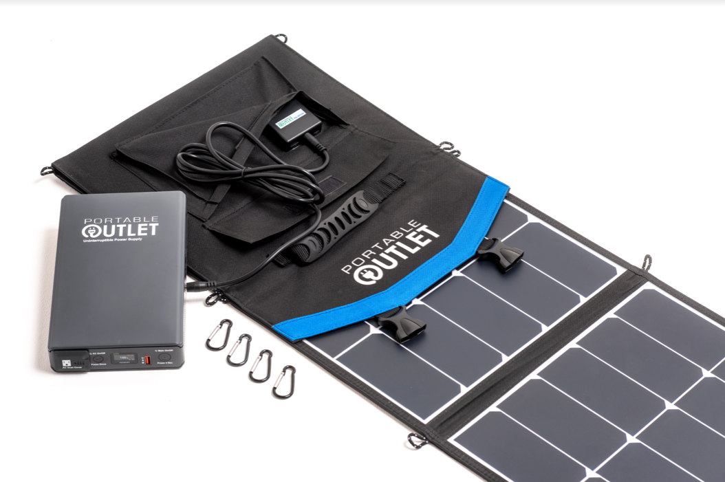 Portabel Outlet 18V- 60W Solar Panel Charger - Senior.com Solar Battery Charger